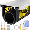 Holikme Garage Door Seal - Pre-drilled Aluminum Track Retainer Kit,