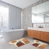 Britimes Boho Mid Century Bathroom Rug Mat Set of 2,