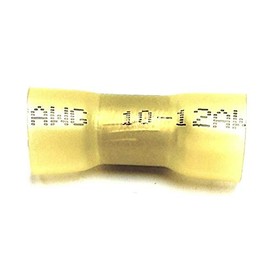 MVP 10 Yellow 10-12 AWG Heat Shrink Butt Splice Parallel Connector Terminals