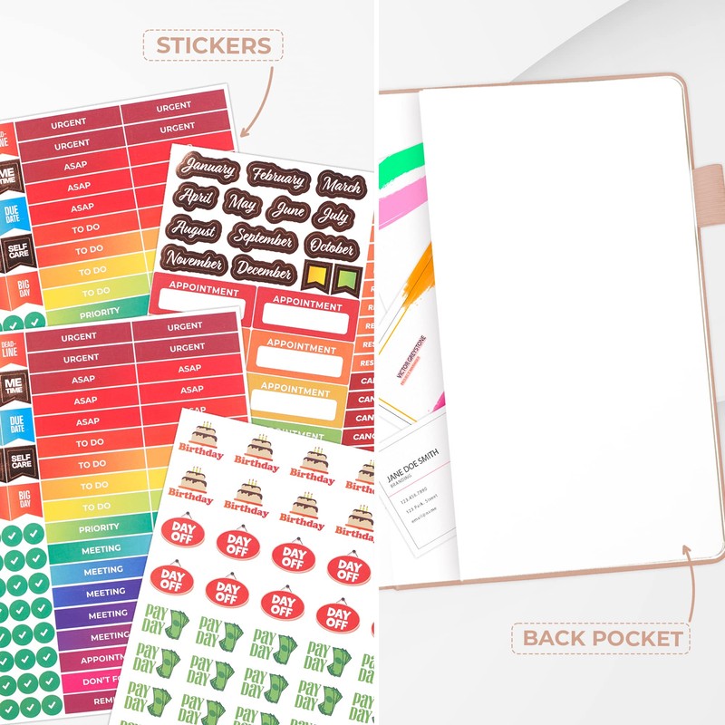 Clever Fox Appointment Book – Hourly Schedule Planner with Time