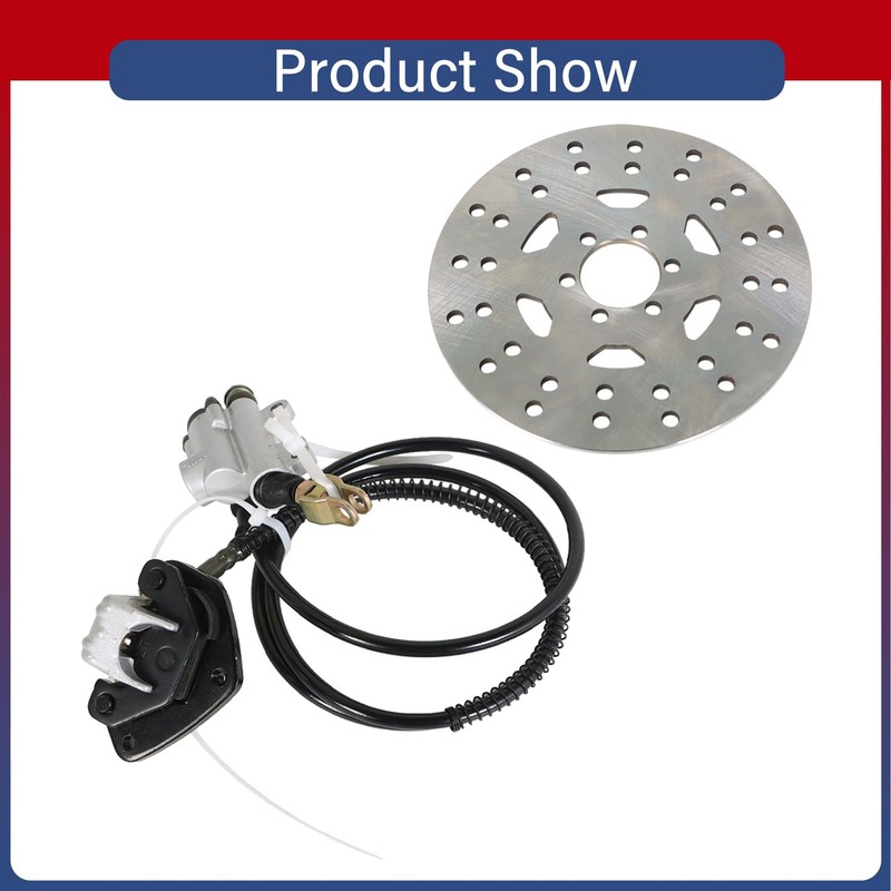 Thomletha Rear Hydraulic Brake 1.55m Cylinder Caliper Replacement for Go-kart