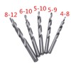 belupai 5 pieces 4-8/5-9/5-10/6-10/8-12 mm HSS twist step drill window