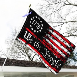 Jaiara We The People 1776 Flag 3x5 Ft 200D Heavy Polyester Vintage Usa Flag Betsy Ross 13 Star 4th of July American Constitution Flags for Garden Outdoor House Yard Decoration