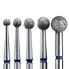 STALEKS Pro FA01 "Ball" Diamond Nail Drill Bit Medium Blue,