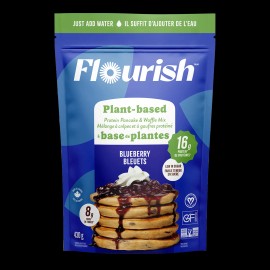 Flourish Plant Based Protein Pancake Waffle Mix Blueberry 430g