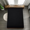 Utopia Bedding Double Fitted Sheet, Black - 12 Inch (30cm)