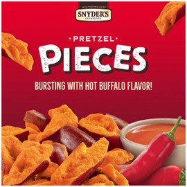 Snyder's of Hanover Pretzel Pieces, Hot Buffalo Wing, 11.25 Oz (Pack of 12)