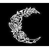 Moon Flower Car Decal, Lunar Blossom Vinyl Window Vehicle, Dreaming