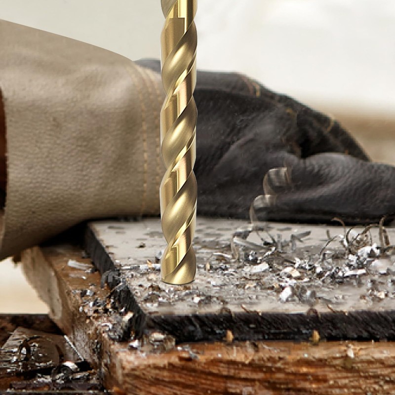 BeHappy 29Pcs Cobalt Drill Bit Set (1/16"-1/2"), M35 HSS, 135