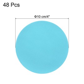 sourcing map 48 Pcs Carpet Spot Markers, 4 Inch Circle Floor Dots for Classroom Carpet, Circles Spots Dots for Preschool Teacher Supplies, Flexible Seating, Light Blue