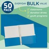 Blue Folders with Prongs, Blue Folders with Pockets and Prongs,