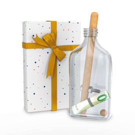 LUKEDO Bottle Safe – Money Gifts Birthday Complete Set Including Gift Packaging, Ideal as Voucher Packaging & Youth Consecration Gifts