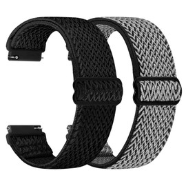 TumpCez - Quick Release Elastic Nylon Watch Straps - Band Width- 16mm 18mm 19mm 20mm 22mm 24mm Watch Straps -Choose Colour & Width