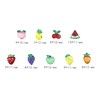 40 PCS Cute Fruit Nails Charms 3D Resin Fruit Nail