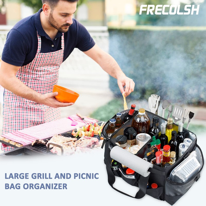 FREECOLSH Black Waterproof Caddy, 16" x 11" x 11", with