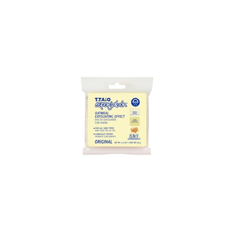 10 Piezas Esponjabon Avena Exfoliante Esponja Jabón 2 en 1