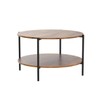 WLIVE Round Coffee Table, 32.6" Small Coffee Table with Storage