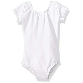 Capezio Girls' Toddler Classic Short Sleeve Leotard, White