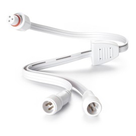 Y-Splitter for Gov-e Permanent Outdoor Lights Pro,1FT Y-Shaped Extension Cable 3Pin(1 Female to 2 Male) and 13Ft IP68 Extension Cable for Gove Pro(H705C/H706A/C),LemonLovely 2822，2 Packs