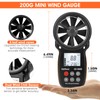 Anemometer Handheld Wind Speed Meter, Kethvoz Digital Air Flow Meter