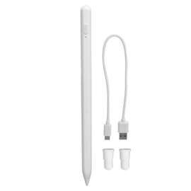 Stylus Pen Digital Pencil Fine Point Quiet Write Smart Pen with 2 Tips for IOS for Android Tablets White