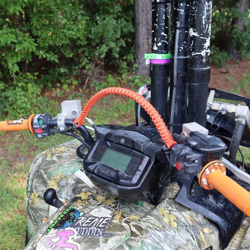 Custom Paracord ATV Handlebar Mud Strap for Four Wheeler, Quad,