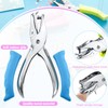 Chumia 12 Pieces Single Hole Punch Handheld Hole Puncher 1/4