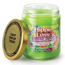 Smoke Odor Exterminator 13oz Jar Candle, Hippie Love