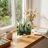 Kathfly 8 Pcs Mini Acrylic Adjustable Glass Display Stands Easel