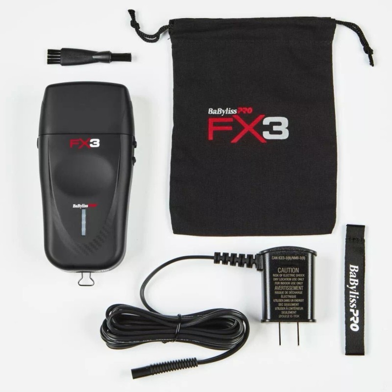 BaBylissPRO FX3 Professional High Speed Foil Shaver Black | FXX3SB