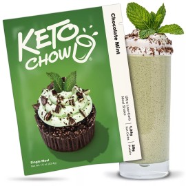 Keto Chow Chocolate Mint Ultra Low-Carb Meal Shake - Bulk 21 Meal Bag