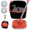 KZKR Spin Mop and Bucket System with Dual Compartment Mop