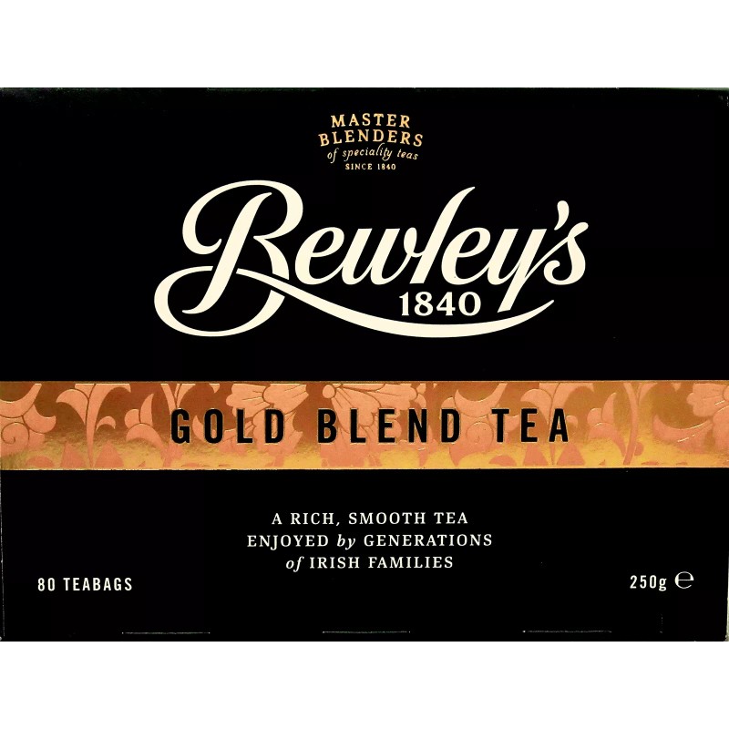 Bewley's Award Winning Gold Blend Tea 80 Count Premium Irish