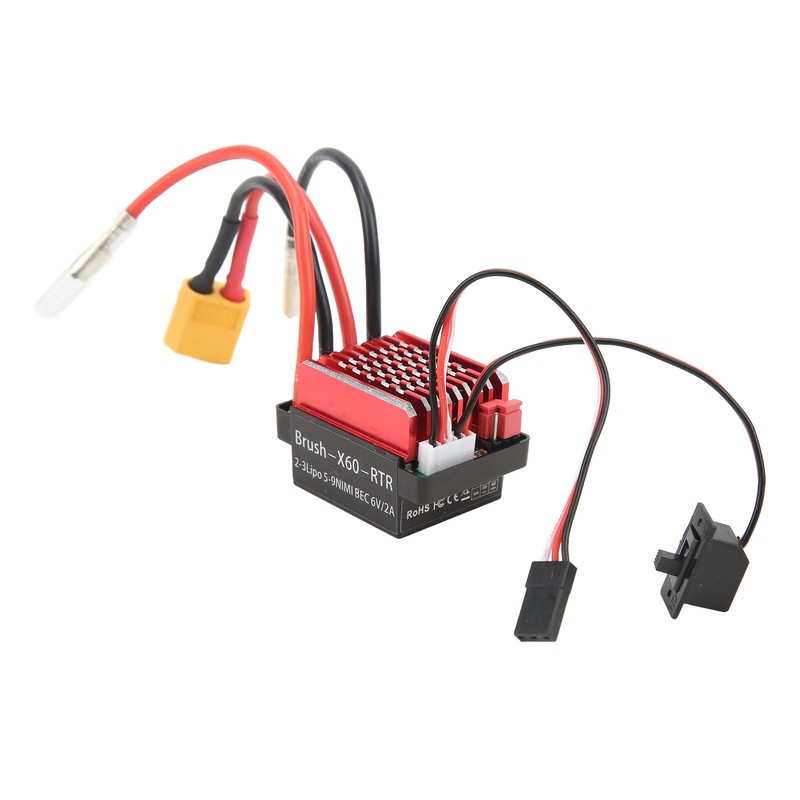 60A Brushed ESC XT60 Plug 6V 2A BEC Output 1/10