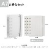 YFFSFDC Notepad A7 Transparent Binder Mini 6 Hole Personal Organizer