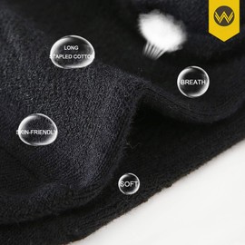 WANDER No Show Socks 10 Pack Cotton Non Slip Low Cut Invisible Loafer Socks Men&Women Boat Liner (Sock Size:9-11, 5black+5gray)