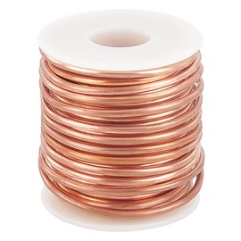 BENECREAT 10 m Solid Copper Wire, 2.6 mm/10 Gauge Round Soft Copper Wire Pure Copper Wire for Jewellery Making Crafts Gemstone Wrapping