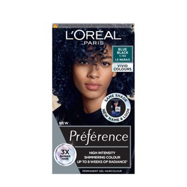 L'Oréal Paris Permanent Hair Colour, Long-Lasting Shine and Intense Colour, For up to 8 Weeks, Preference Vivids (Colorista), Blue Black 1.102, x1 pack