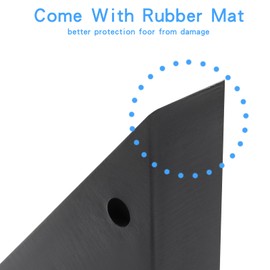 Cionyce 4 Pack Plastic Triangle Corner Sofa Legs 5.9 Inch Couch Legs Black Furniture Legs Replacement Chair Feet with Mounting Screws(4 Sets)