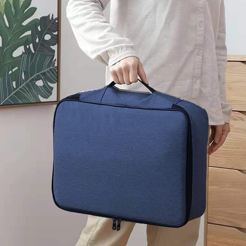 Certificate Storage Bag Oxford Document Bag Multi Layer Storage Pouch