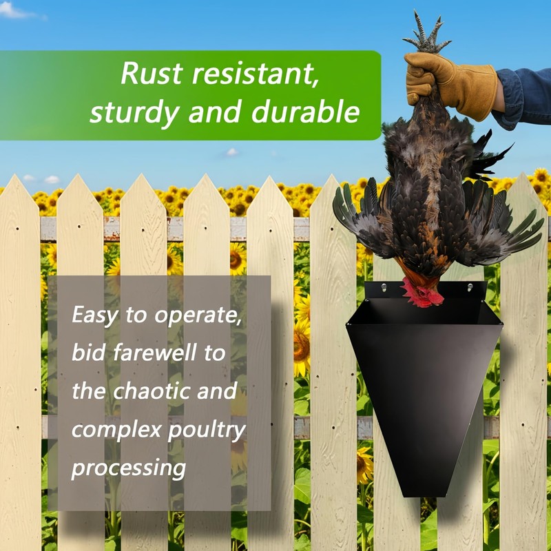 Chicken Cone for Butchering Farm Level Chicken Slaughtering Cone -