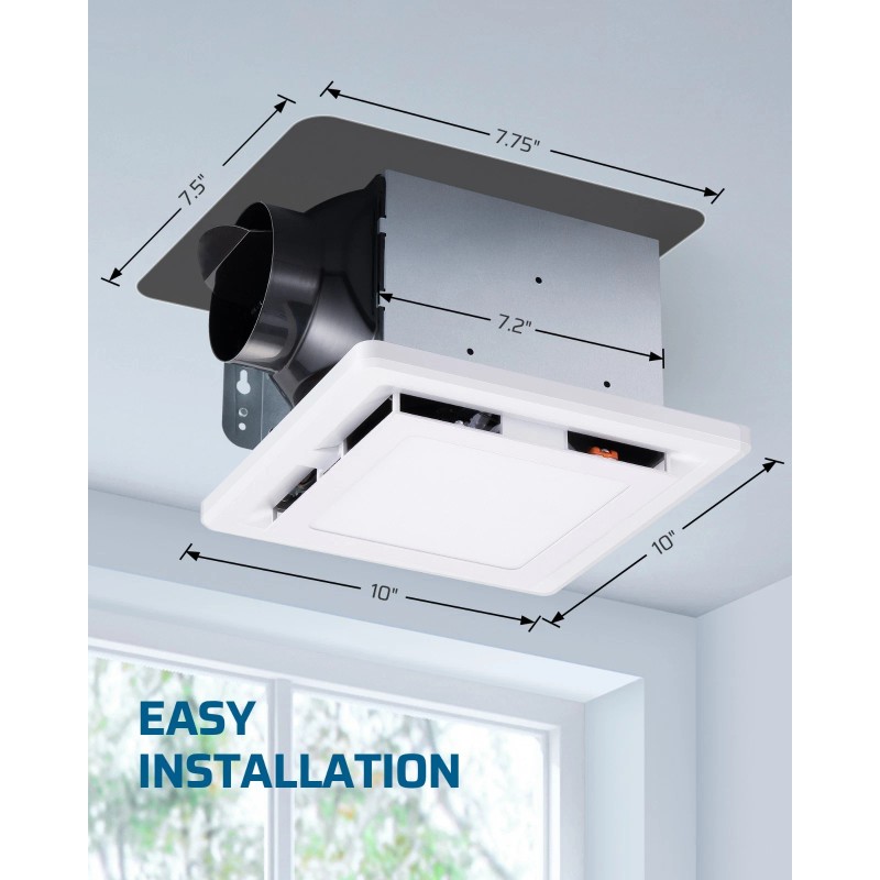 DEWENWILS 2-in-1 Bathroom Exhaust Fan with Light, 32W 110CFM Bathroom