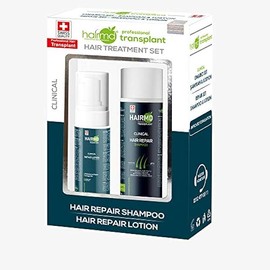 Post-Hair Transplant Repair Set - Hair Loss Treatment with Biotin, Keratin, Collagen, Provitamin B5 for All Hair Types