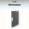 Durafile Ring Binder A4 File, Grey, Single File Folder Organiser,