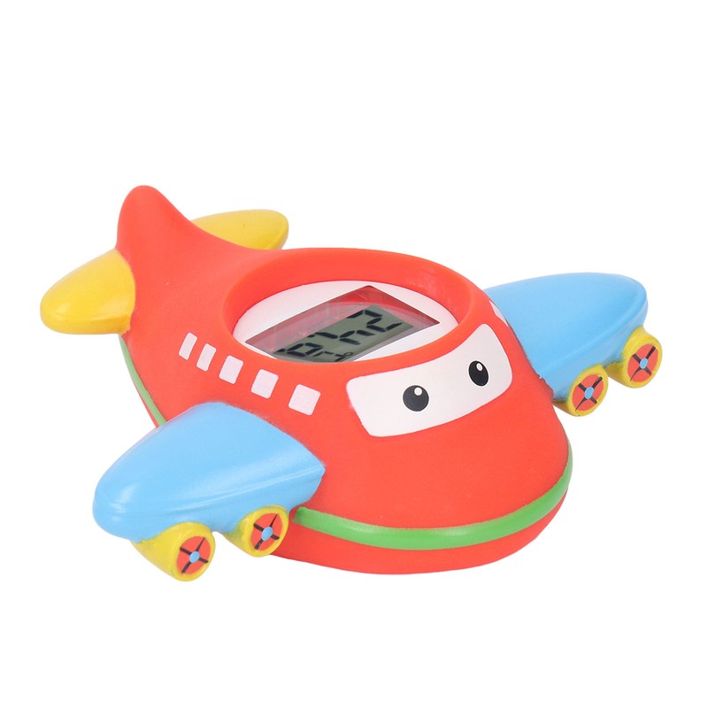 Baby Bath Thermometer IPX7 Waterproof Accurate Cartoon Airplane Shape Small
