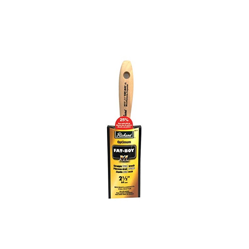 Richard 80737 Oval Angled Paint Brush with Wood Handle, 21/2"