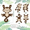 36PCS Monkey Cutouts Jungle Theme Decorations Monkeys Birthday Party Decorations