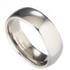 MJ Metals Jewelry Classic Mirror Polished White Tungsten Carbide 8mm