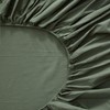 Ruccit Sage Green Fitted Sheet Double Extra Deep 41CM Washed