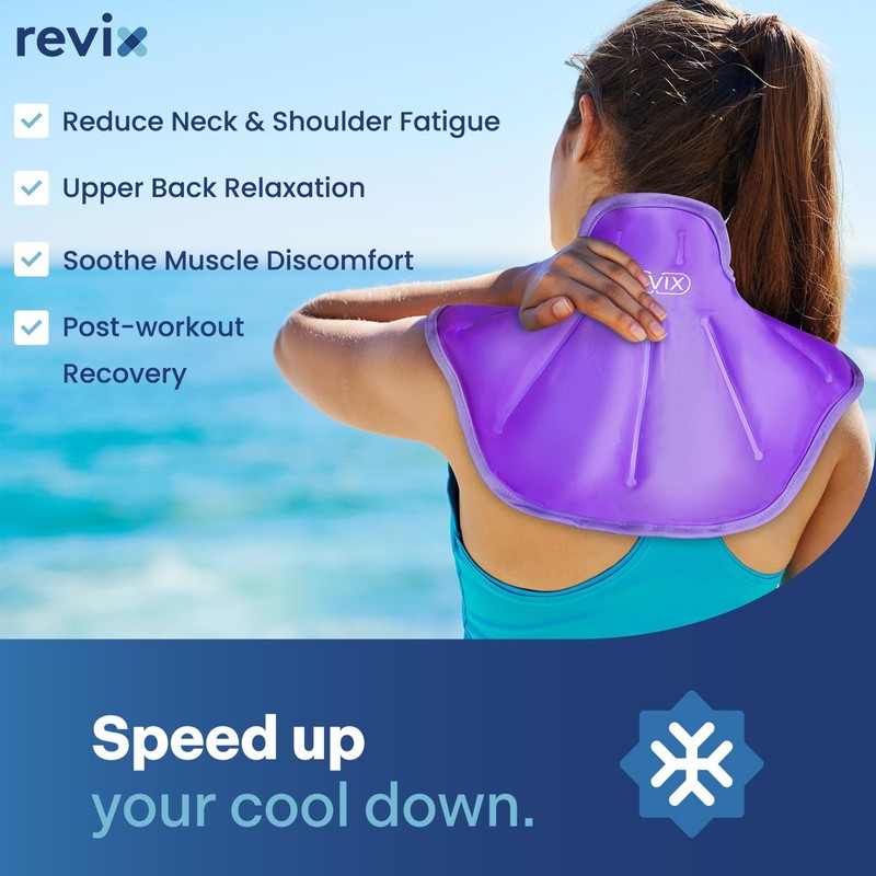 REVIX Shoulder Ice Pack Reusable Large Neck Shoulder Ice Pack
